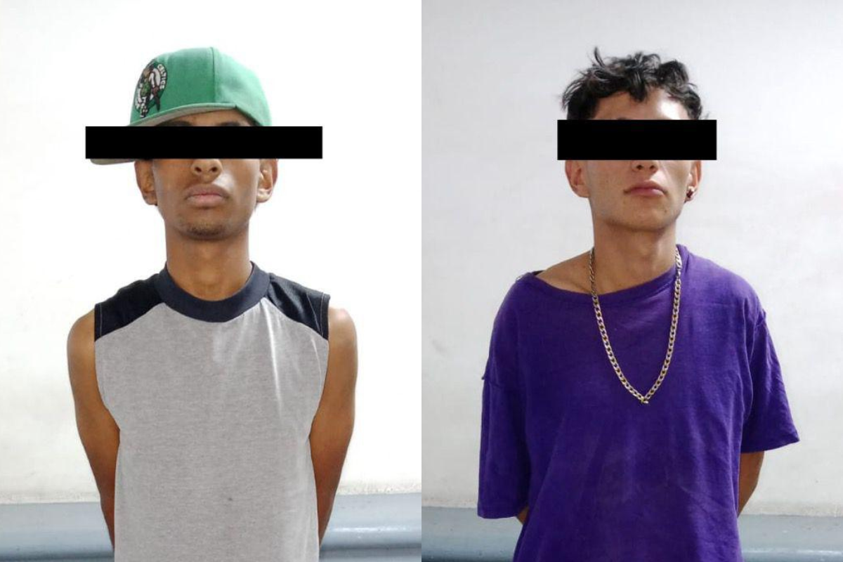 Detienen a dos jóvenes por robo con violencia a farmacia en Torreón