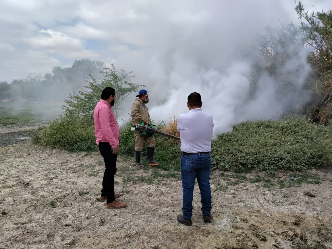 Fumigan 'Las Vegas' en San Pedro como parte de las acciones contra en dengue