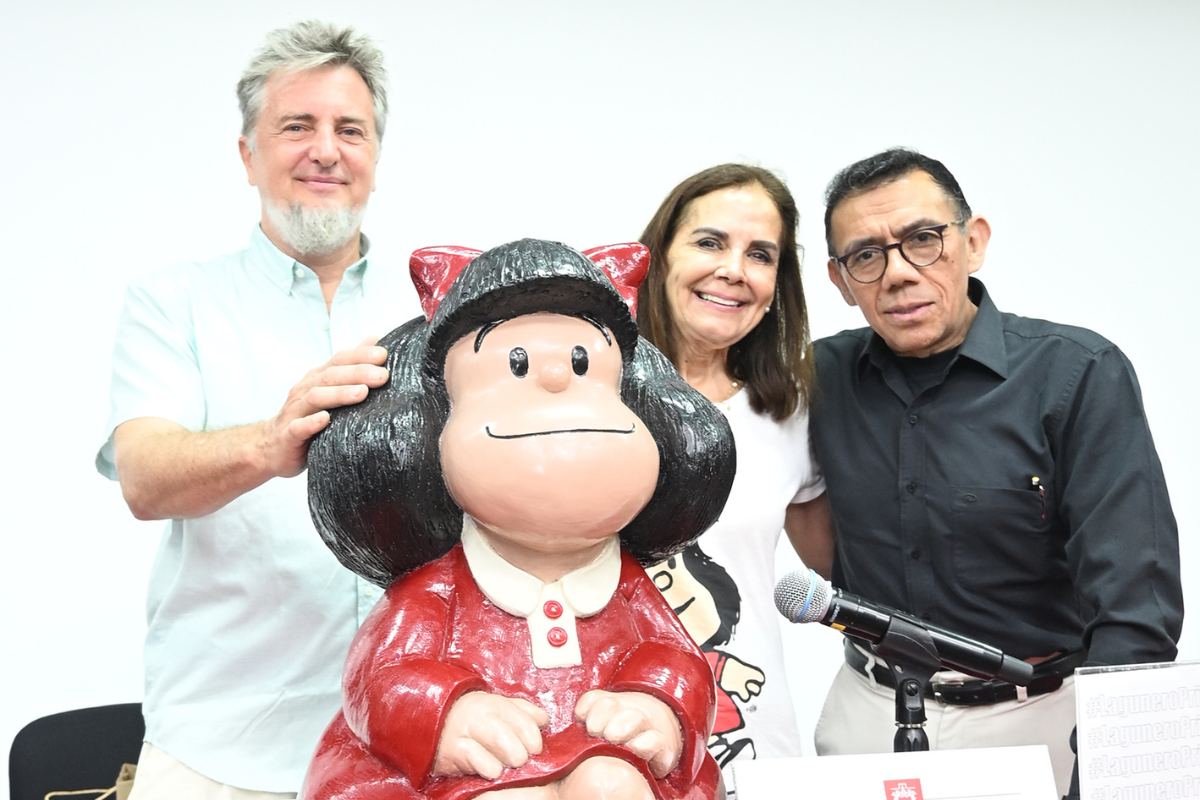 ‘Mafalda es el espíritu rebelde’, dice el escultor argentino Pablo Irrgang en su visita a La Laguna