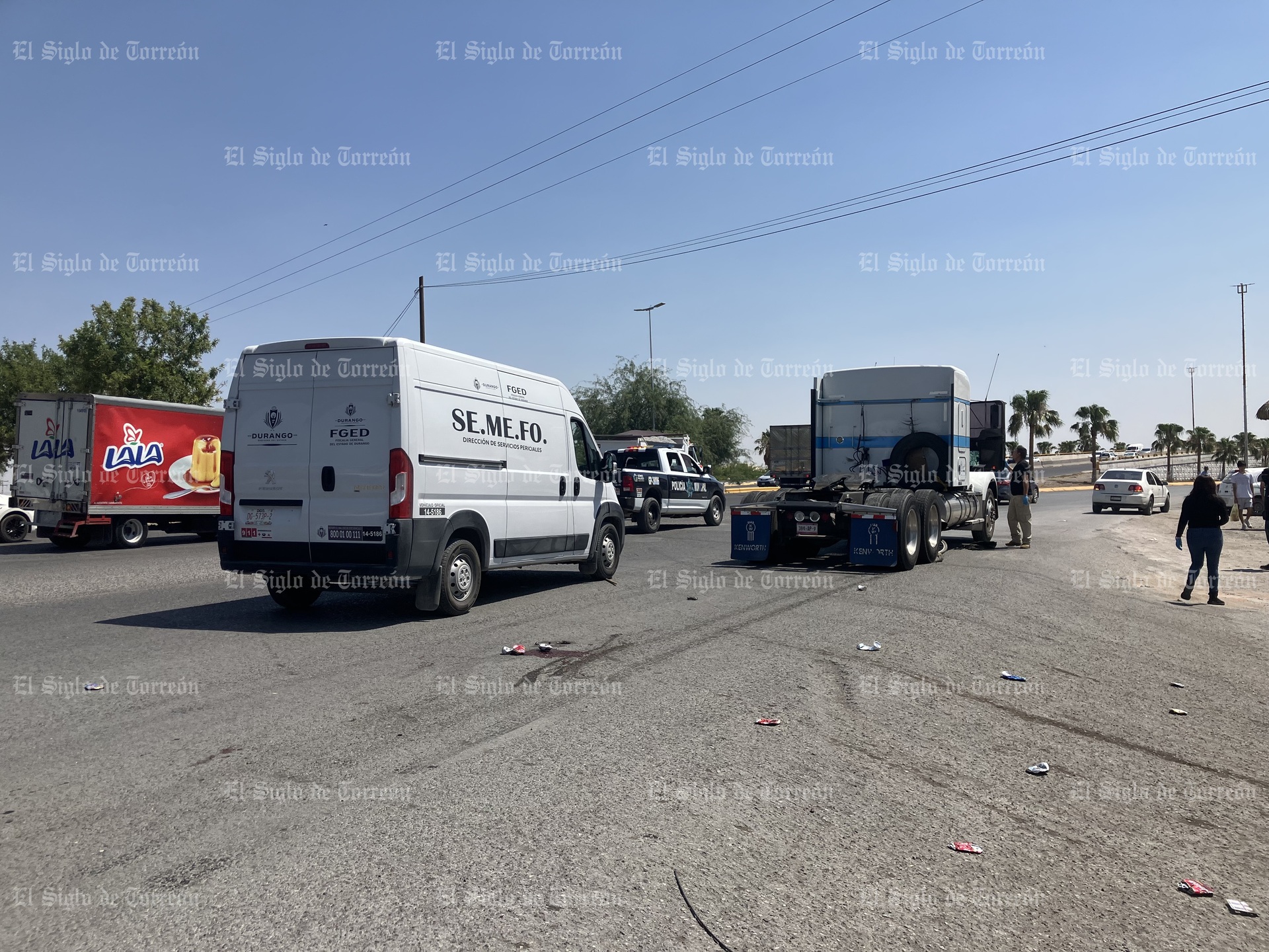 Muere adulto mayor arrollado por un tráiler en Gómez Palacio, viajaba en una bicicleta