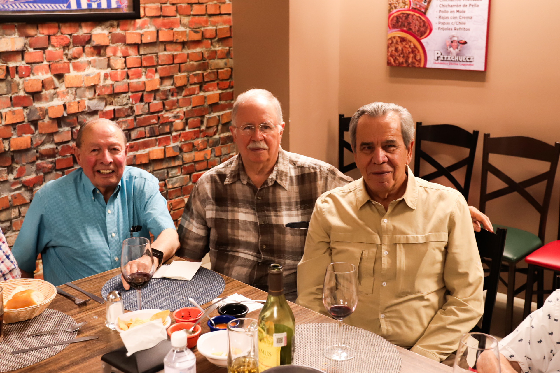 Enrique Maisterrena, Blas Garza y Carlos Acosta.
