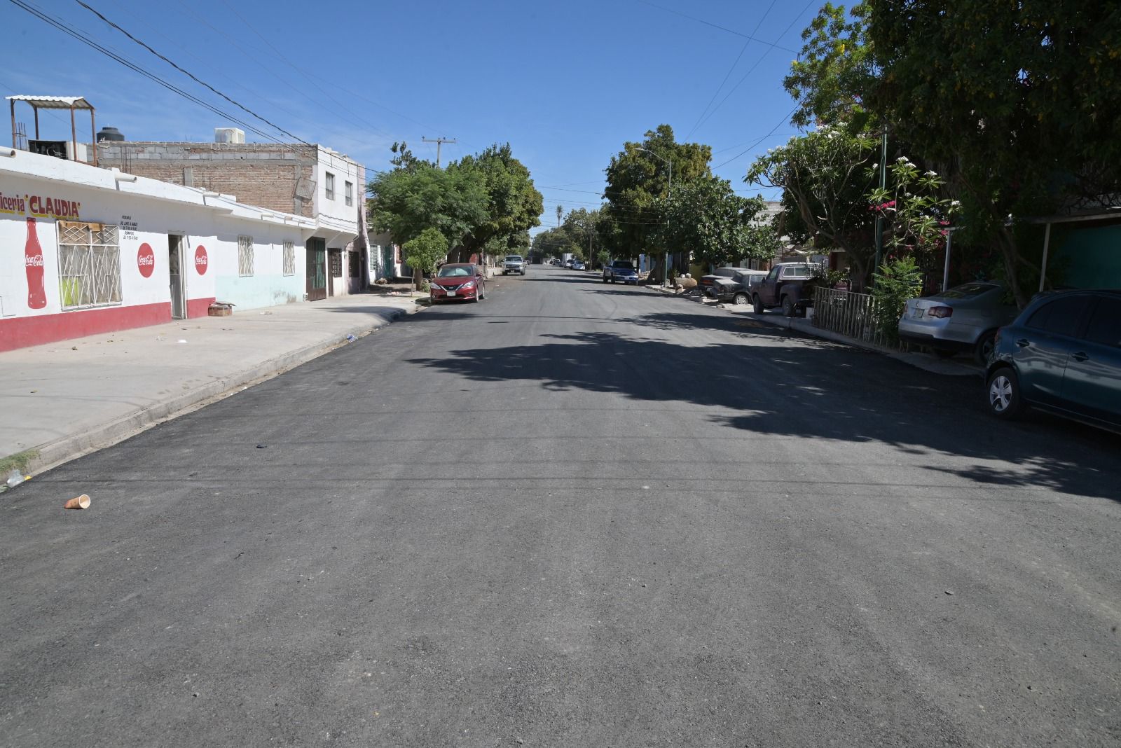 Culmina obra de pavimentación en la avenida Emiliano Zapata, en la colonia Santa Rosa