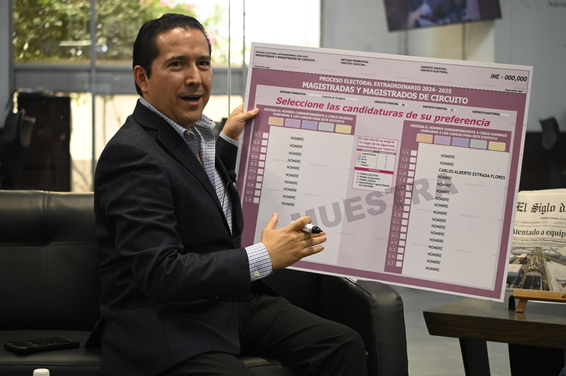 Carlos Estrada, candidato a magistrado federal busca acercar la justicia a la ciudadanía 