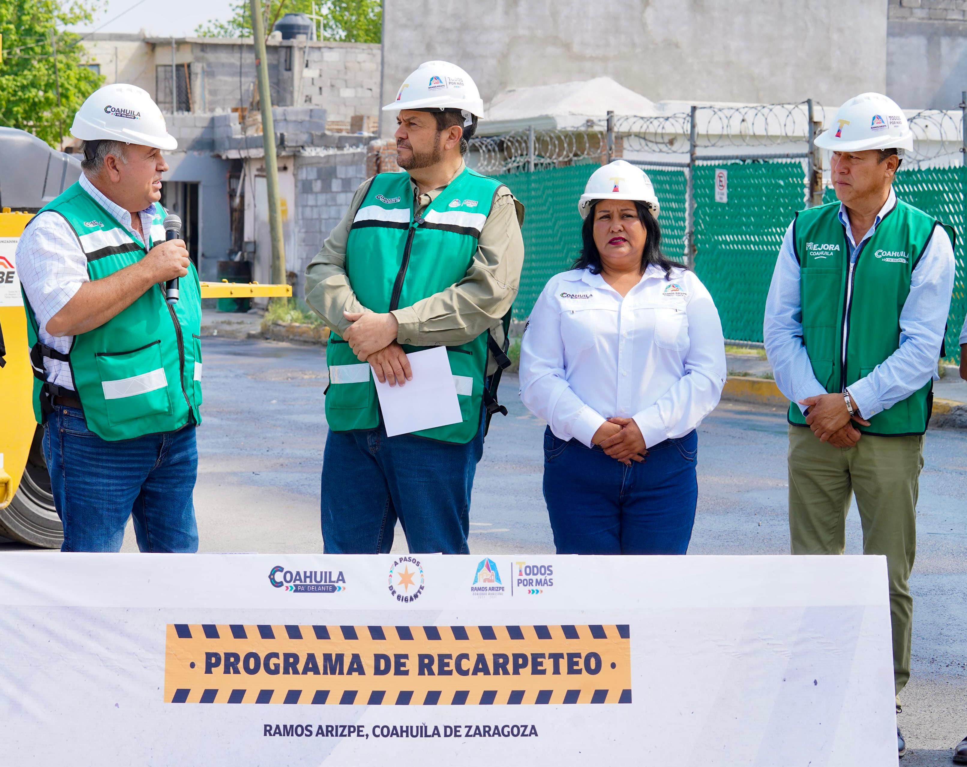 Inicia recarpeteo en bulevar Díaz Ordaz en Ramos Arizpe