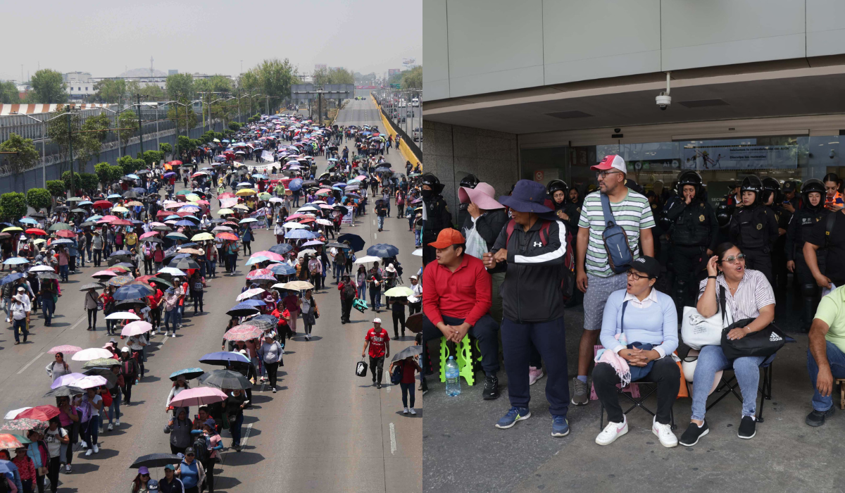 Bloqueo de CNTE afecta a miles de pasajeros de AICM