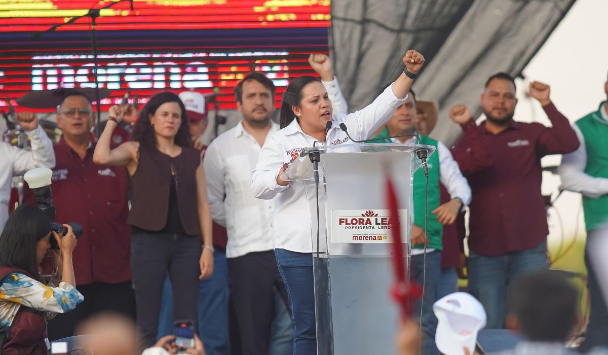 Flora Leal cierra campaña con respaldo de Morena 