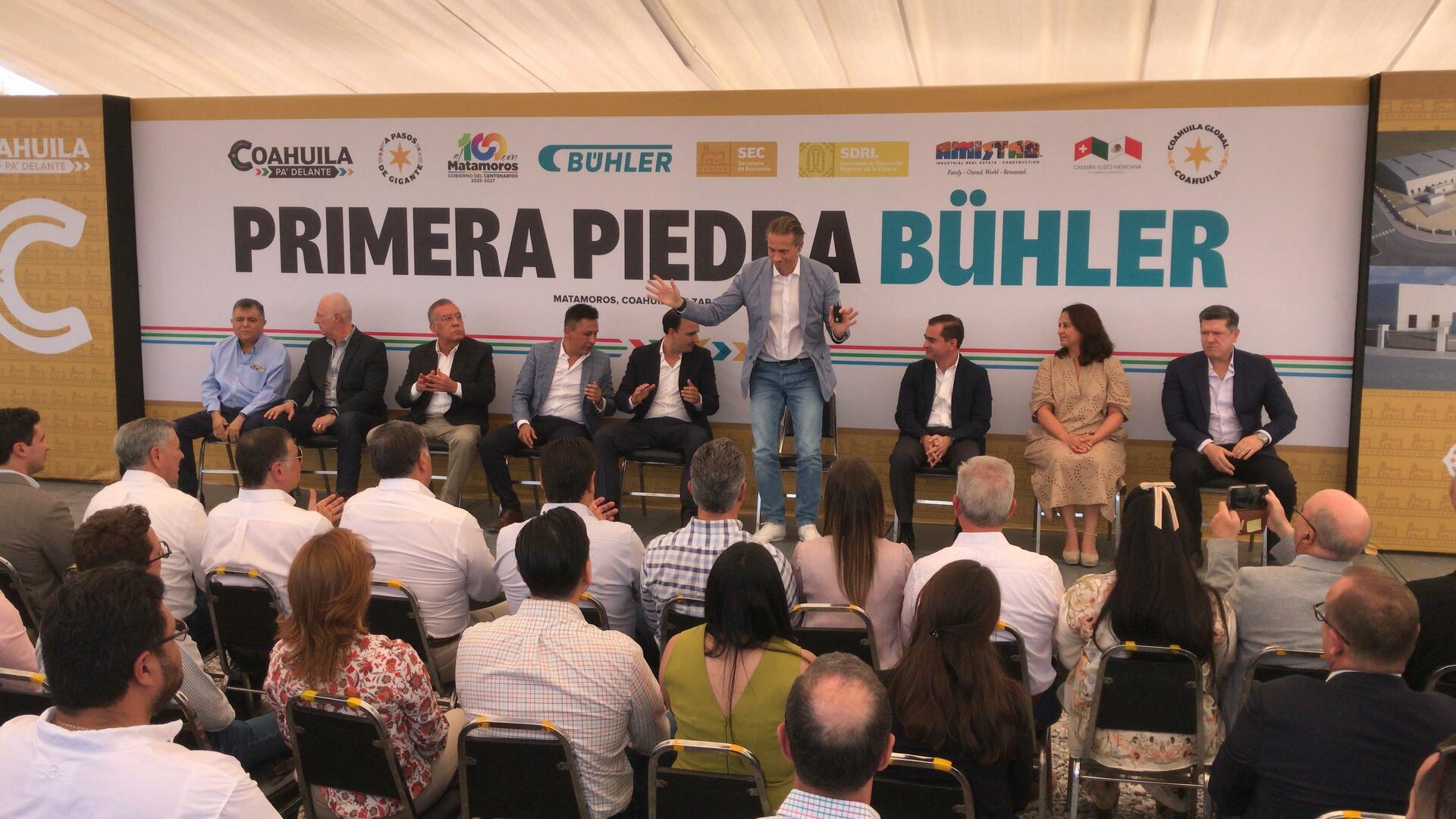 Colocan la primera piedra de la empresa Bühler en Matamoros