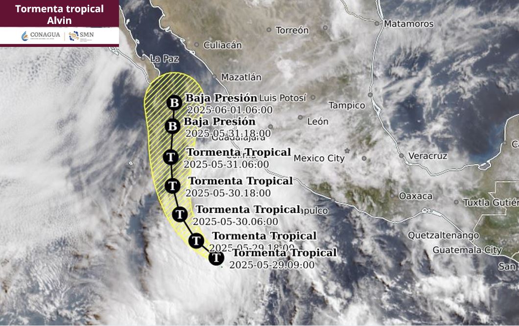 ¿Formación de Alvin como ciclón tropical podría aliviar la sequía?