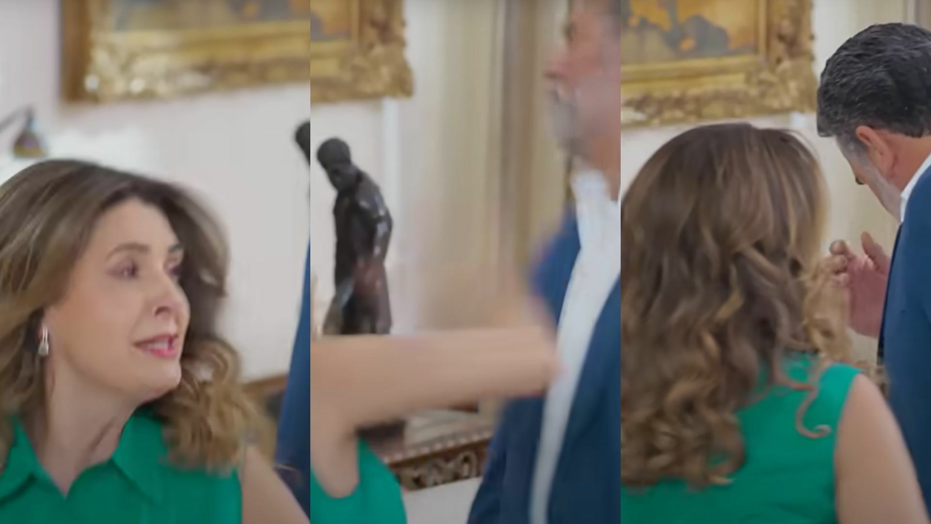 Cachetada de Mayrín Villanueva a Eduardo Santamarina se vuelve viral | Video