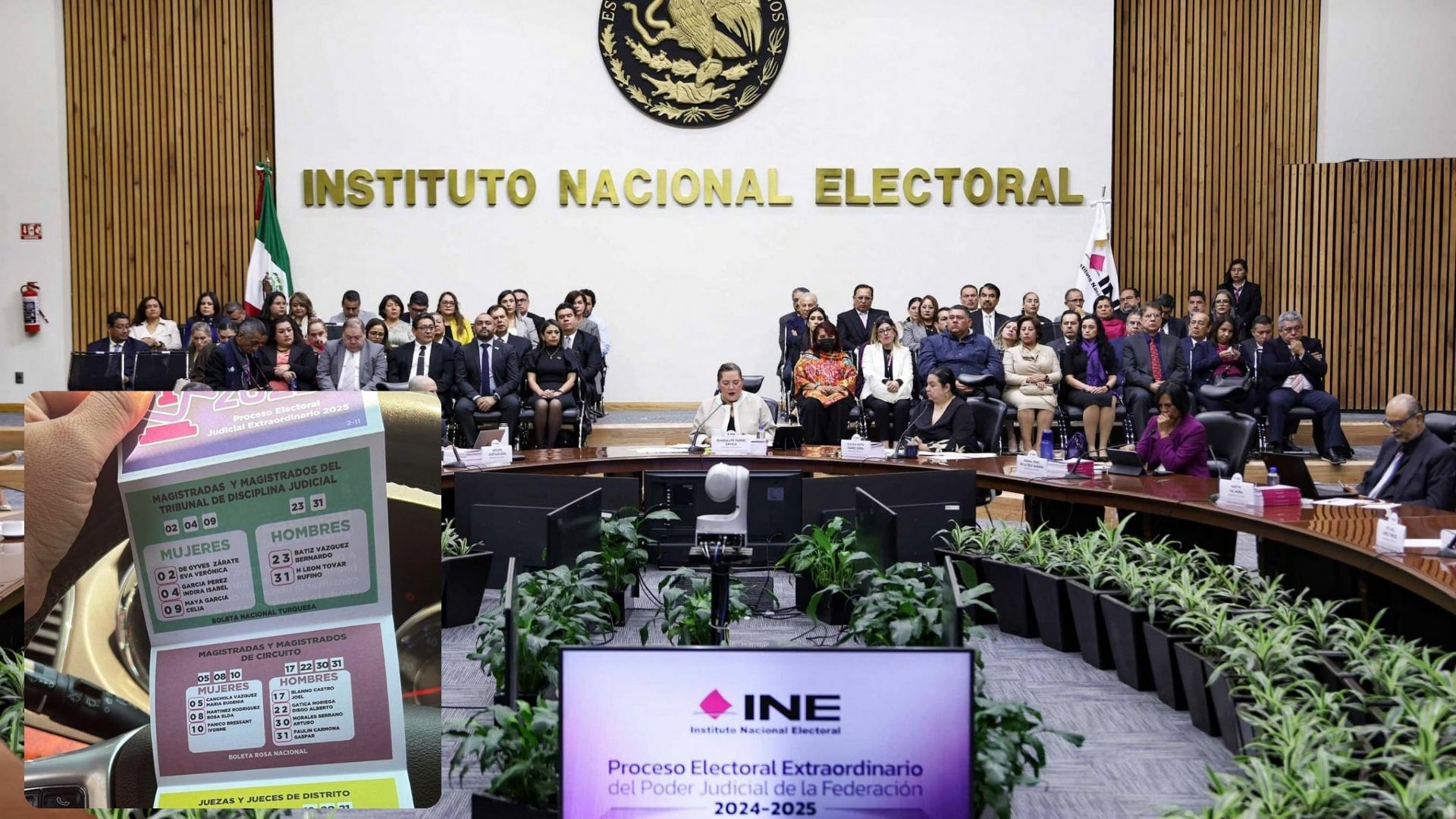 INE prohíbe distribución de 'acordeones' para elección judicial