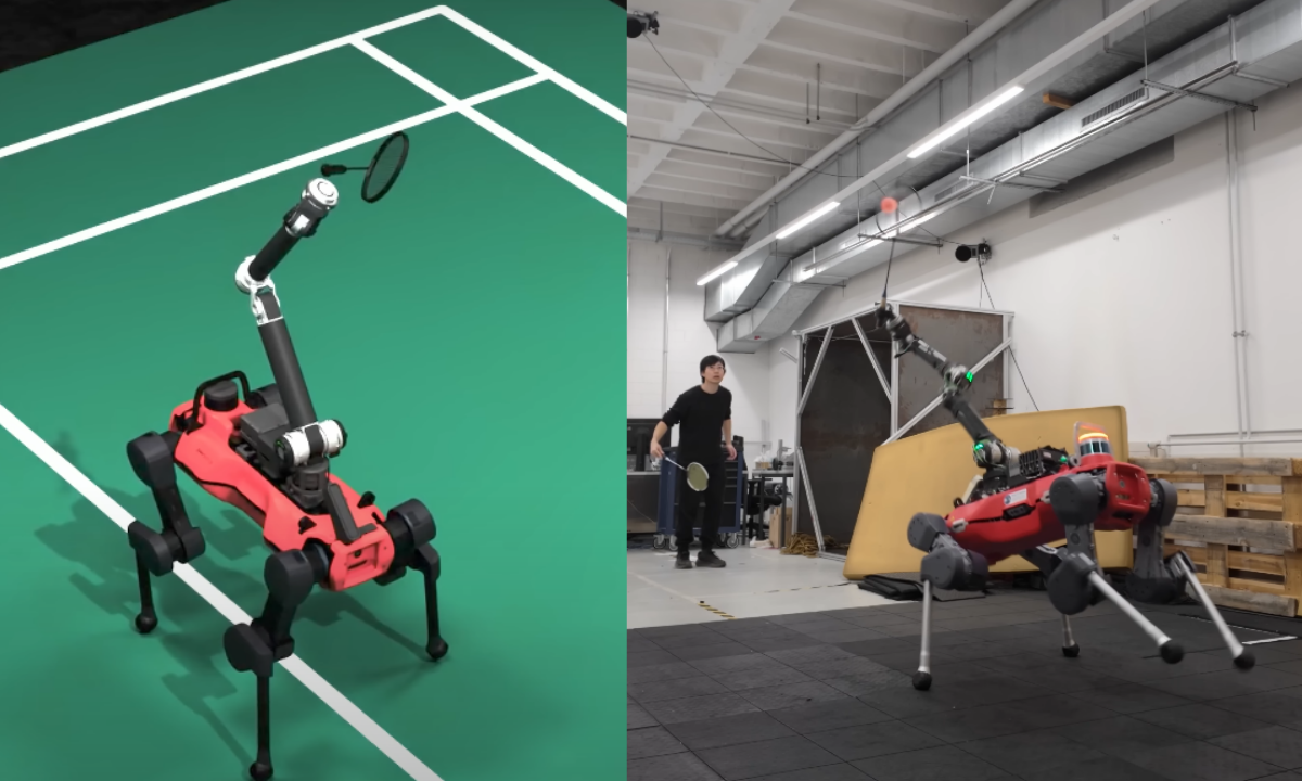 Logran que un robot juegue al bádminton con humanos | VIDEO
