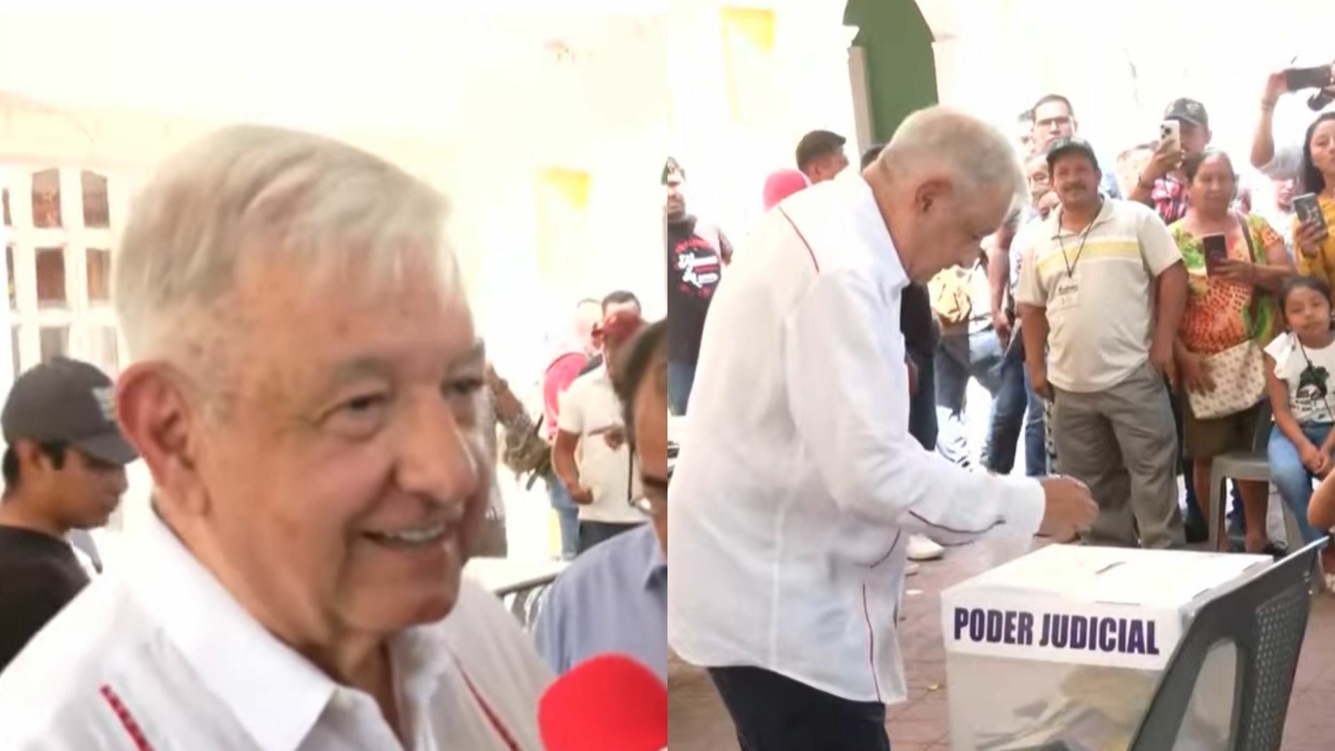 AMLO reaparece y participa simbólicamente en elección del Poder Judicial 2025
