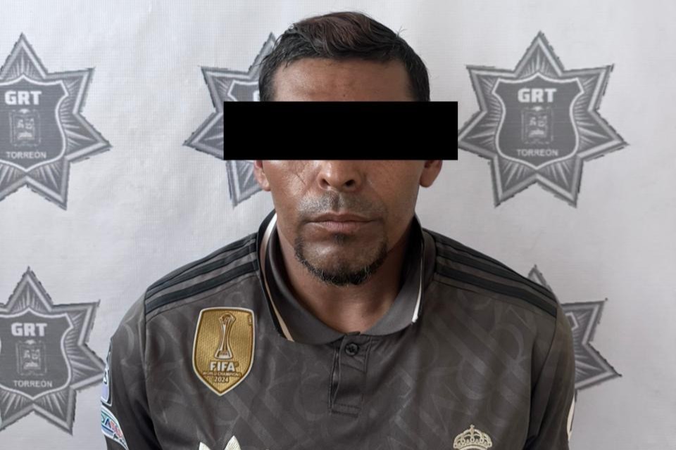Intoxicado y violento hombre es detenido por agentes del GRT en la colonia Jacarandas