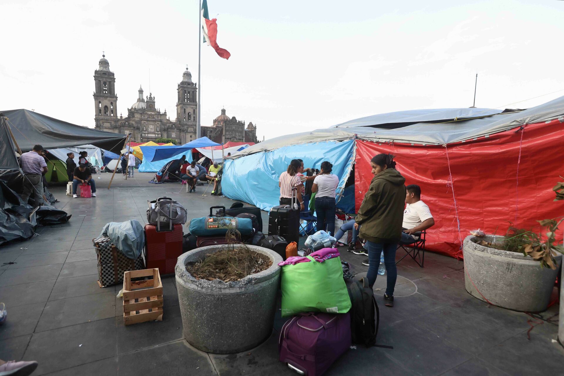 CNTE valora retiro de plantón en el Zócalo