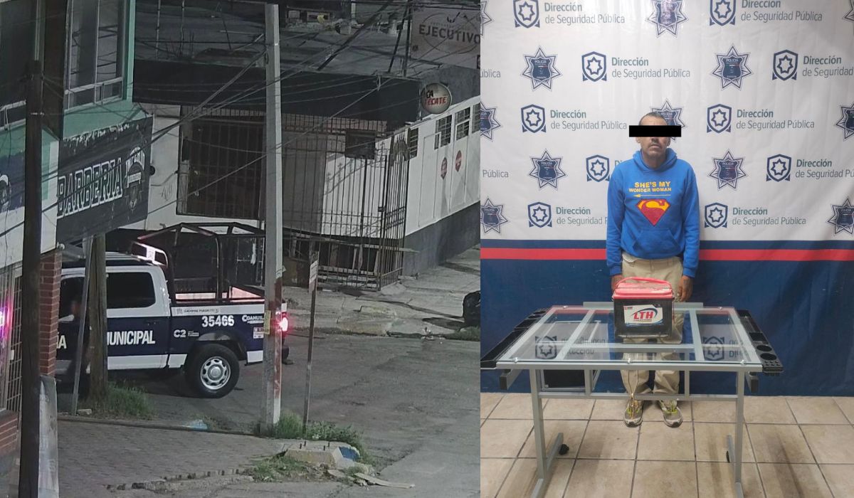 Detienen a hombre en flagrancia por robo, lo detectaron mediante las cámaras de vigilancia