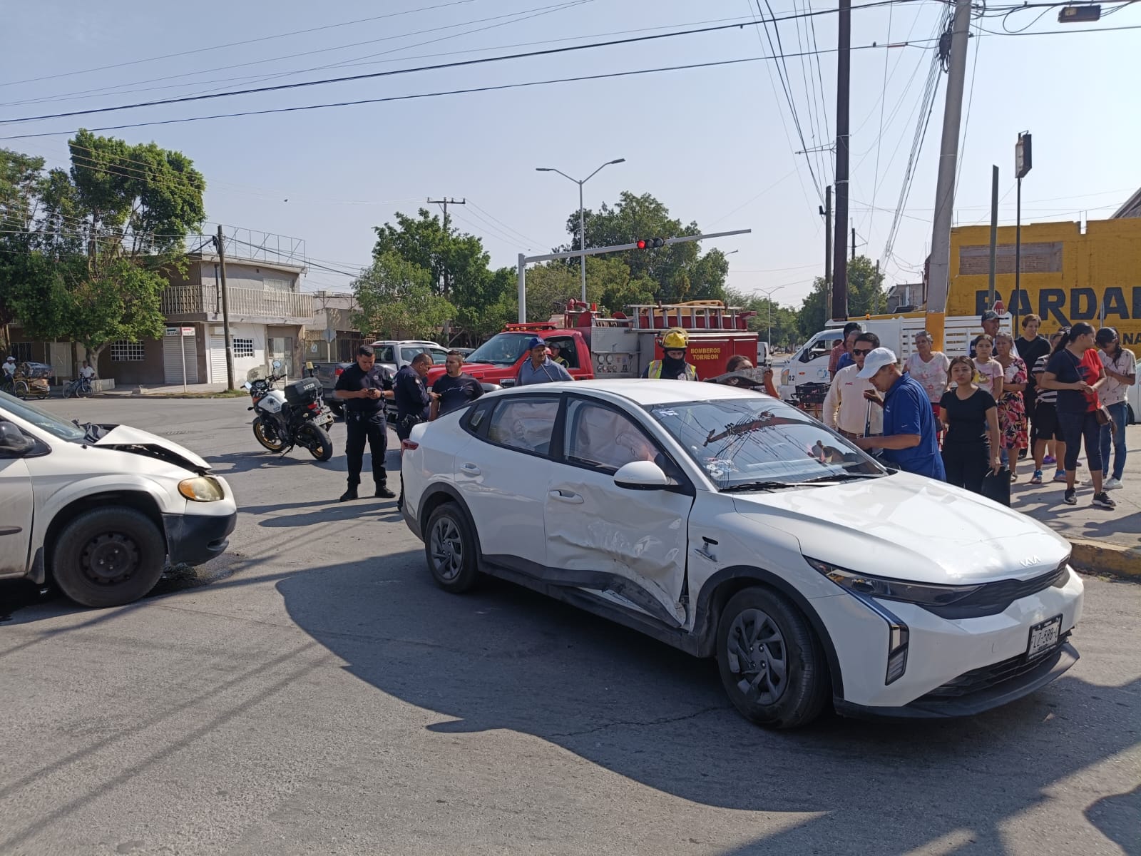 Se registra choque volcadura en Torreón, los daños fueron estimados en 95 mil pesos