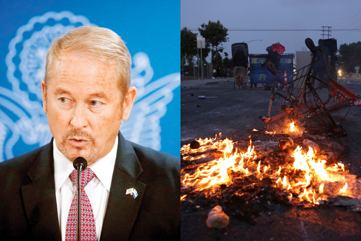 Embajador de Estados Unidos en México condena protestas en Los Ángeles y respalda redadas migratorias