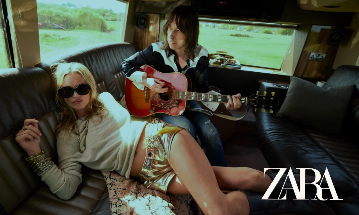 Kate Moss y Bobby Gillespie, protagonistas de la colección 'Festival' en la firma Zara