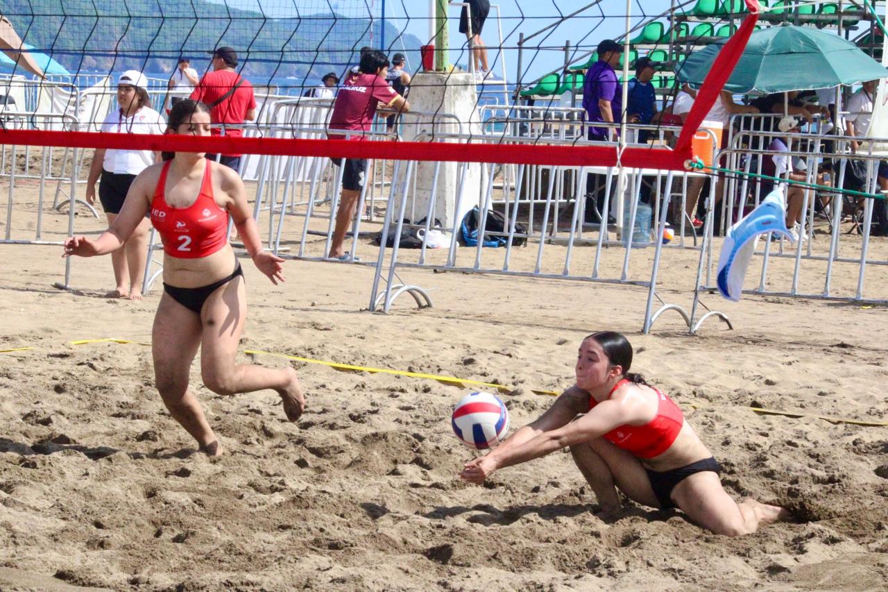 Durango femenil de voleibol de playa sufre derrota en debut de la Olimpiada Nacional 2025