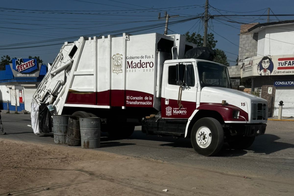 Cobertura en la recolección de basura en Madero es del 80 por ciento