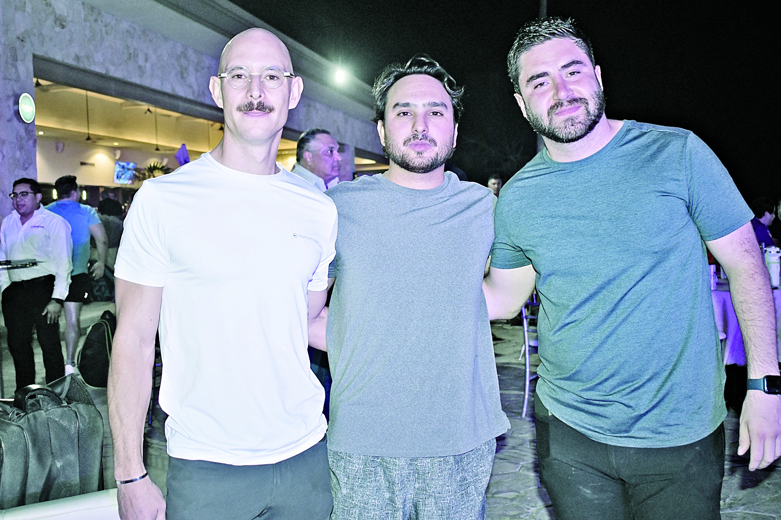 Andrés, Nito Lozoya y Ángel Aguirre. 
