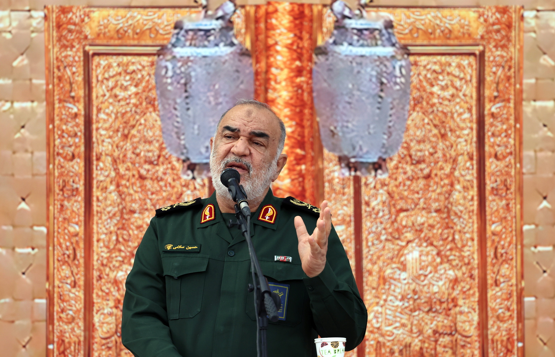 El comandante en jefe de la Guardia Revolucionaria de Irán, el general Hosein Salamí. (ARCHIVO)