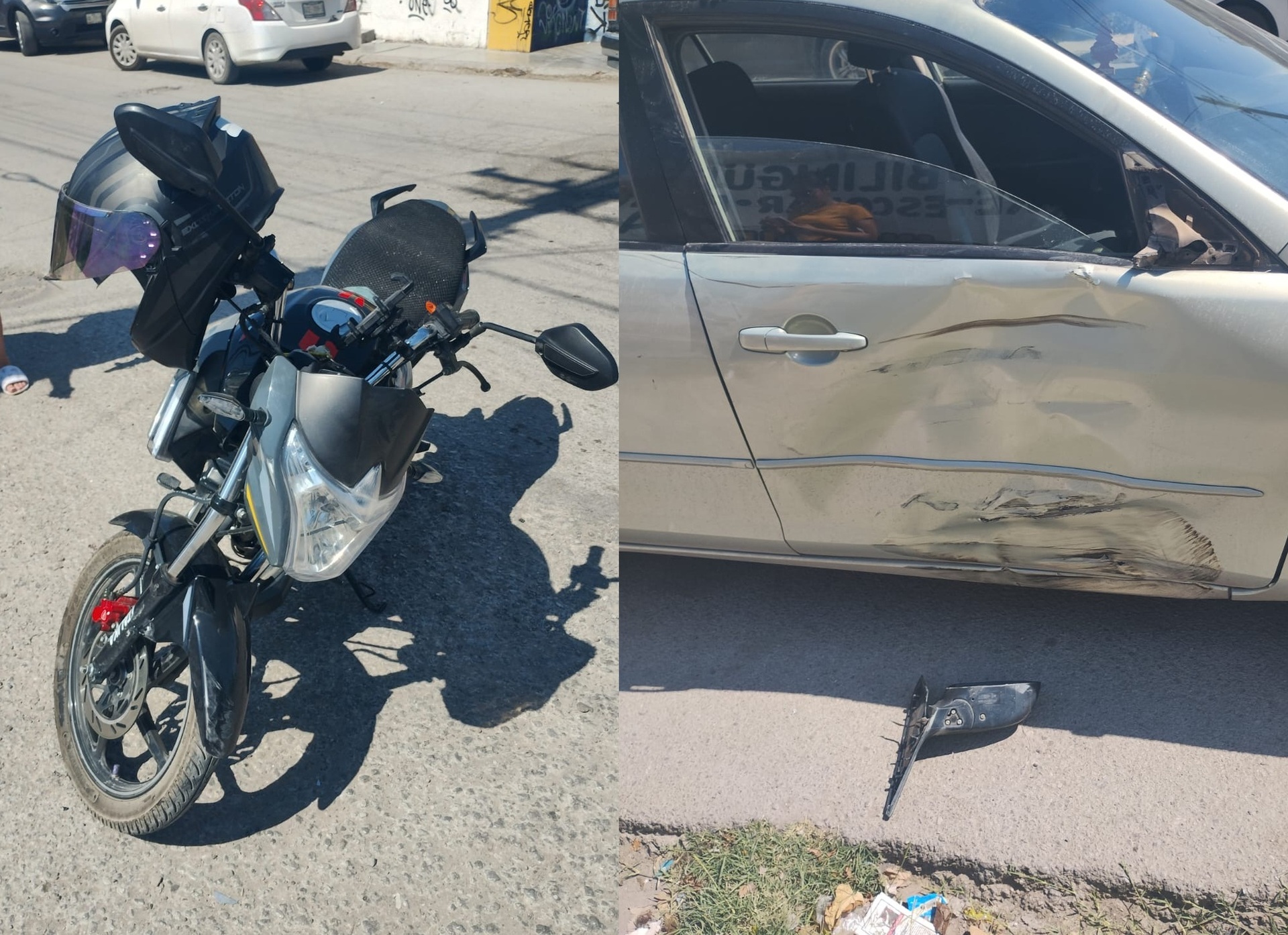 Joven de 18 años resulta lesionado en accidente de motocicleta en Gómez Palacio