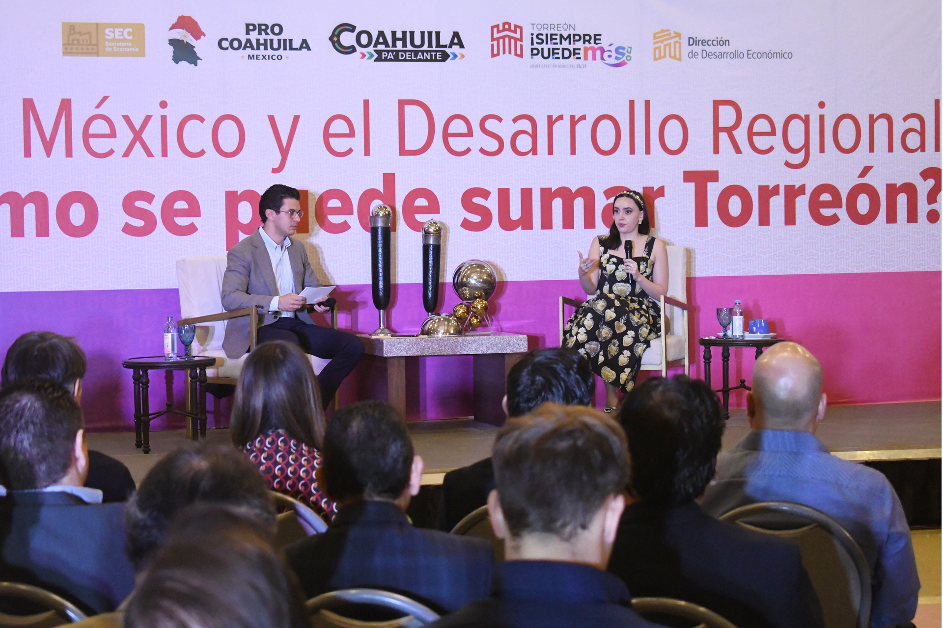 En días pasados, Altagracia Gómez Sierra, estuvo en Torreón para hablar de la inclusión de esta ciudad en el Plan México. (EL SIGLO DE TORREÓN)