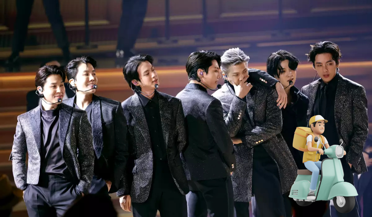 El integrante de BTS que trabajó como repartidor de comida