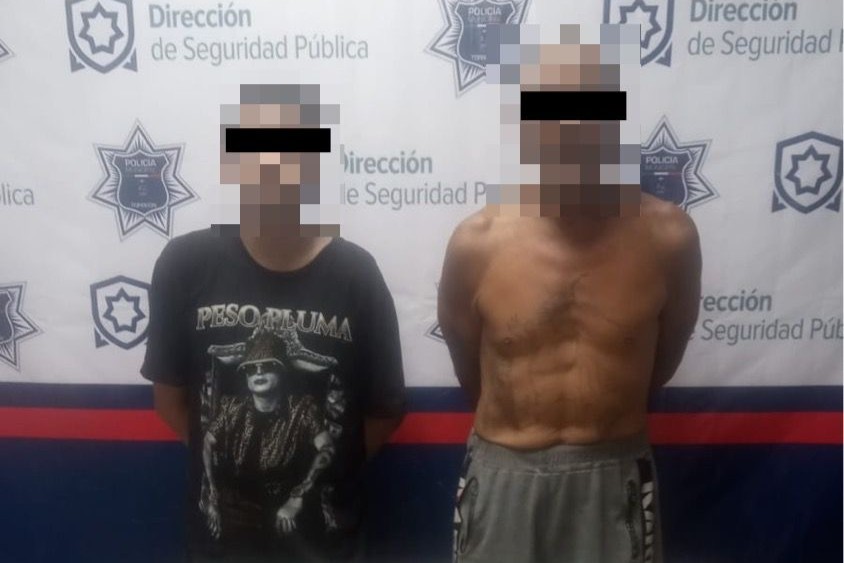 Policía Municipal de Torreón detiene a dos hombres por lesiones en la colonia Las Julietas