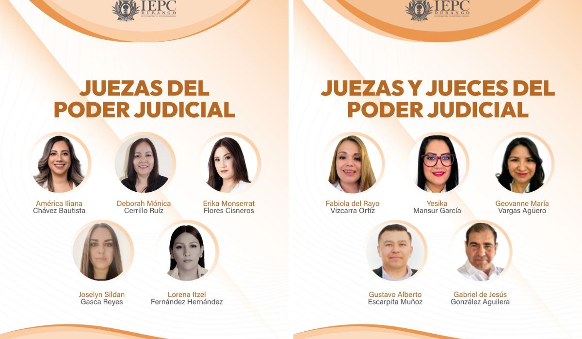 Valida IEPC elección del Poder Judicial en Durango; Te decimos quiénes son las personas juzgadoras 