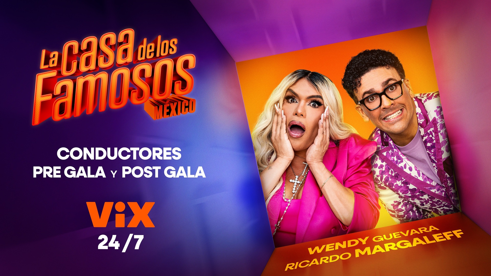 Wendy Guevara y Ricardo Margaleff conducirán las galas de La Casa de los Famosos México