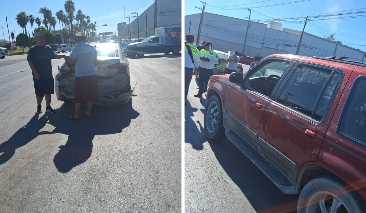 Choque por alcance en el Parque Industrial de Gómez Palacio deja múltiples daños