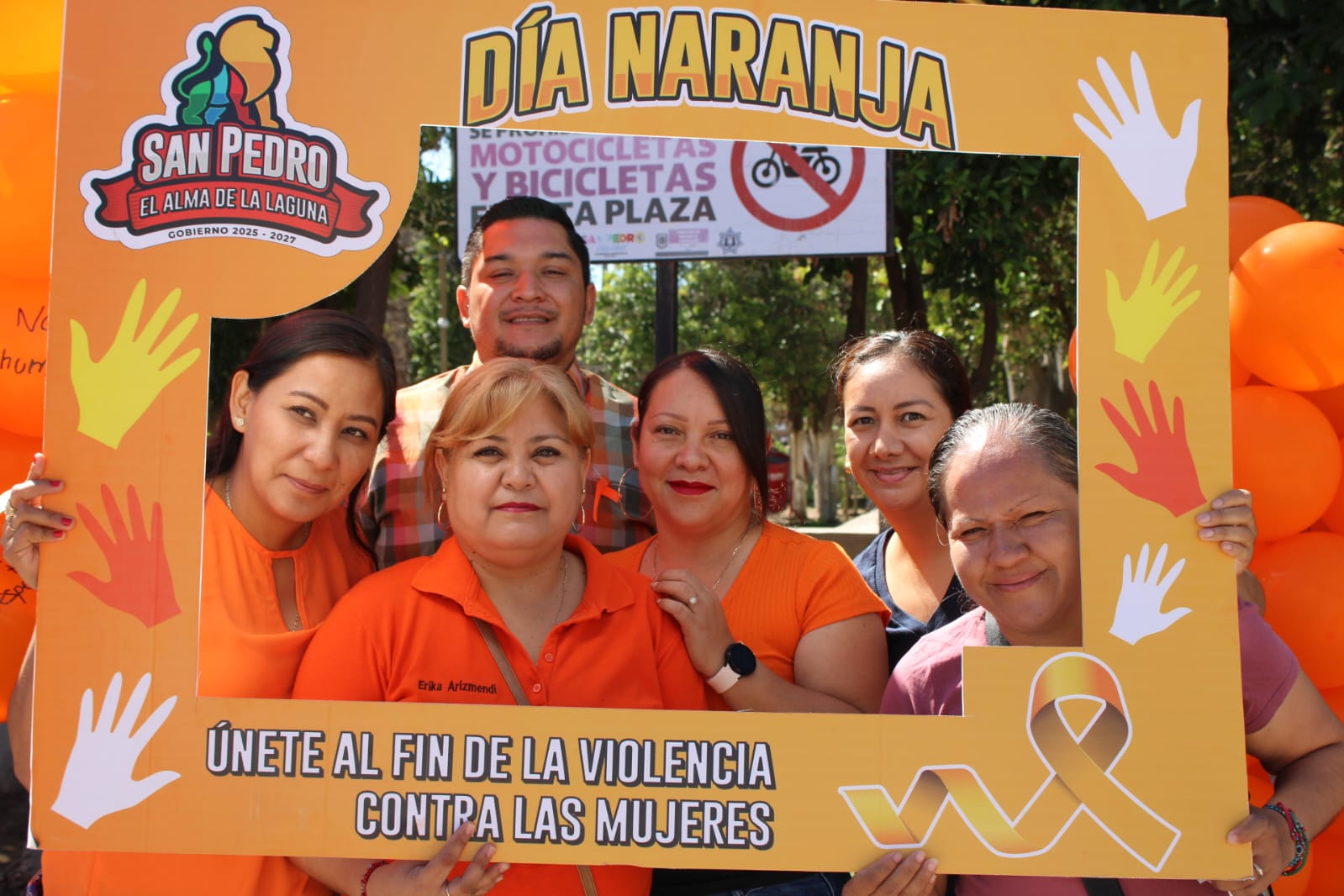 Conmemoran Día Naranja en San Pedro