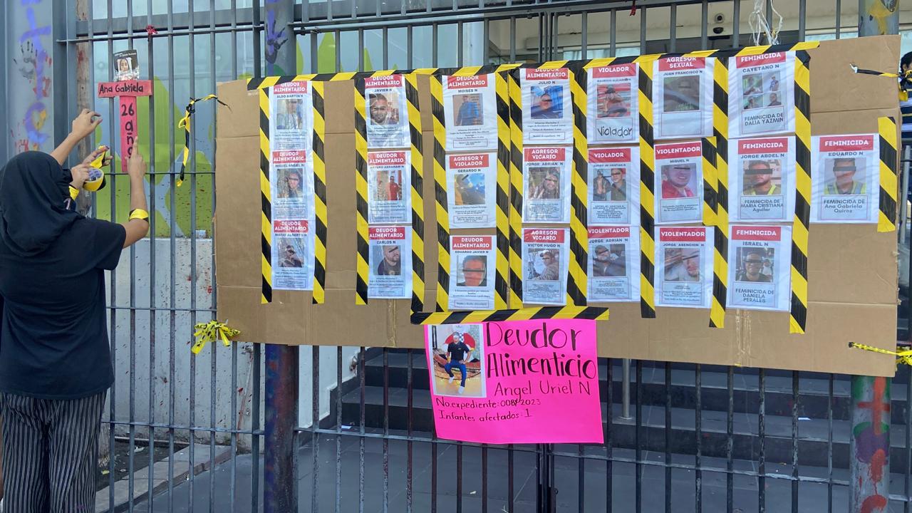Exhiben a violentadores, deudores y feminicidas en “tendedero”