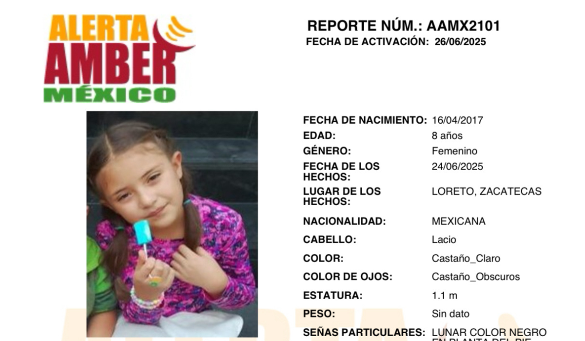 Activan en Coahuila protocolo de búsqueda para menor zacatecana