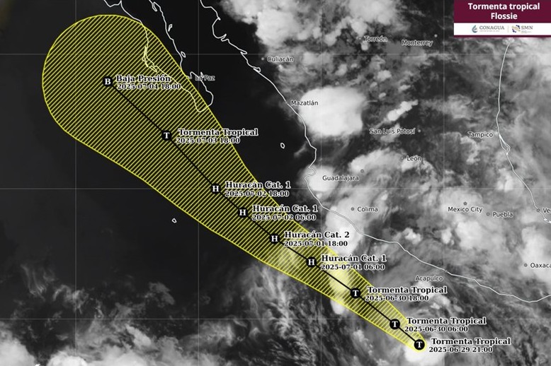 Flossie podría convertirse en huracán cerca de las costas de Michoacán
