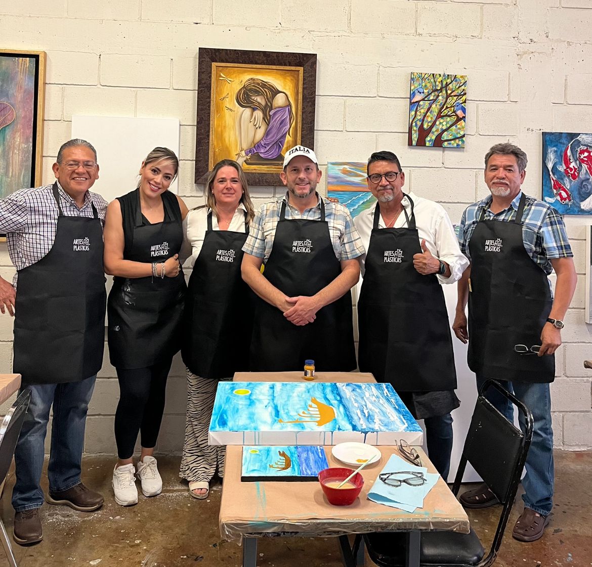 Participantes. Alumnos del Taller de Artes Plásticas del TIM, coordinado por Nancy Ríos, serán
los artífices de la muestra.