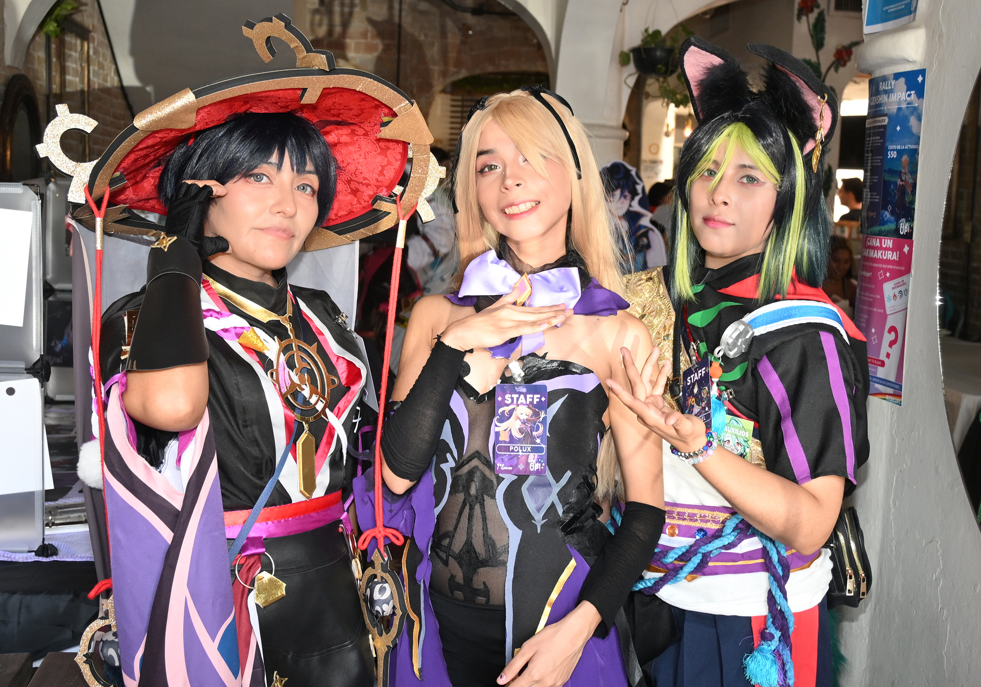 Yuri, Polux y Salog.