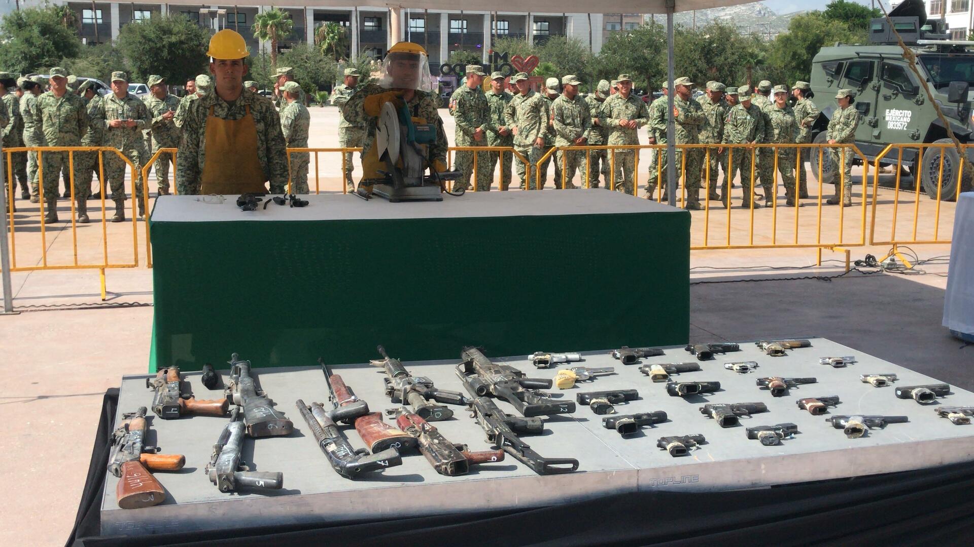 Destruyen 693 armas de fuego en el marco del Día Internacional