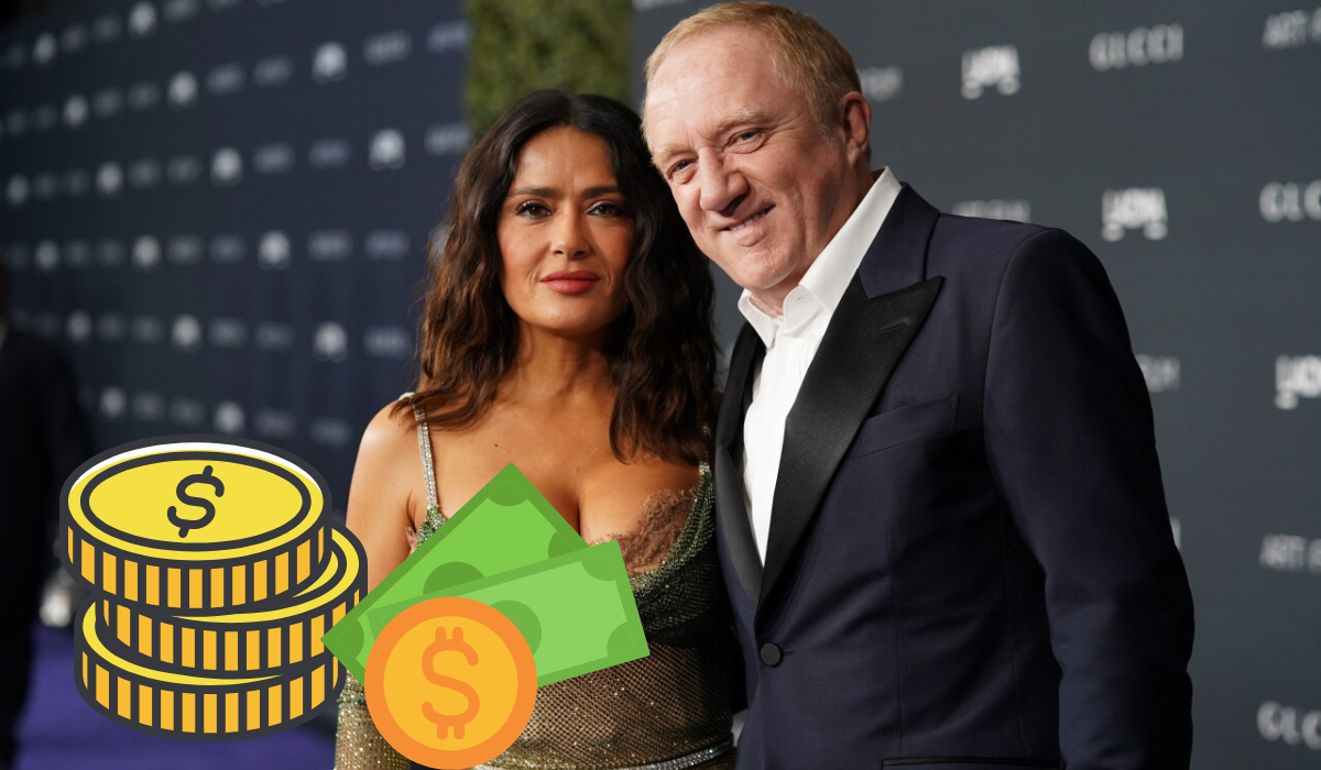 ¿De cuánto es la fortuna del esposo de Salma Hayek?