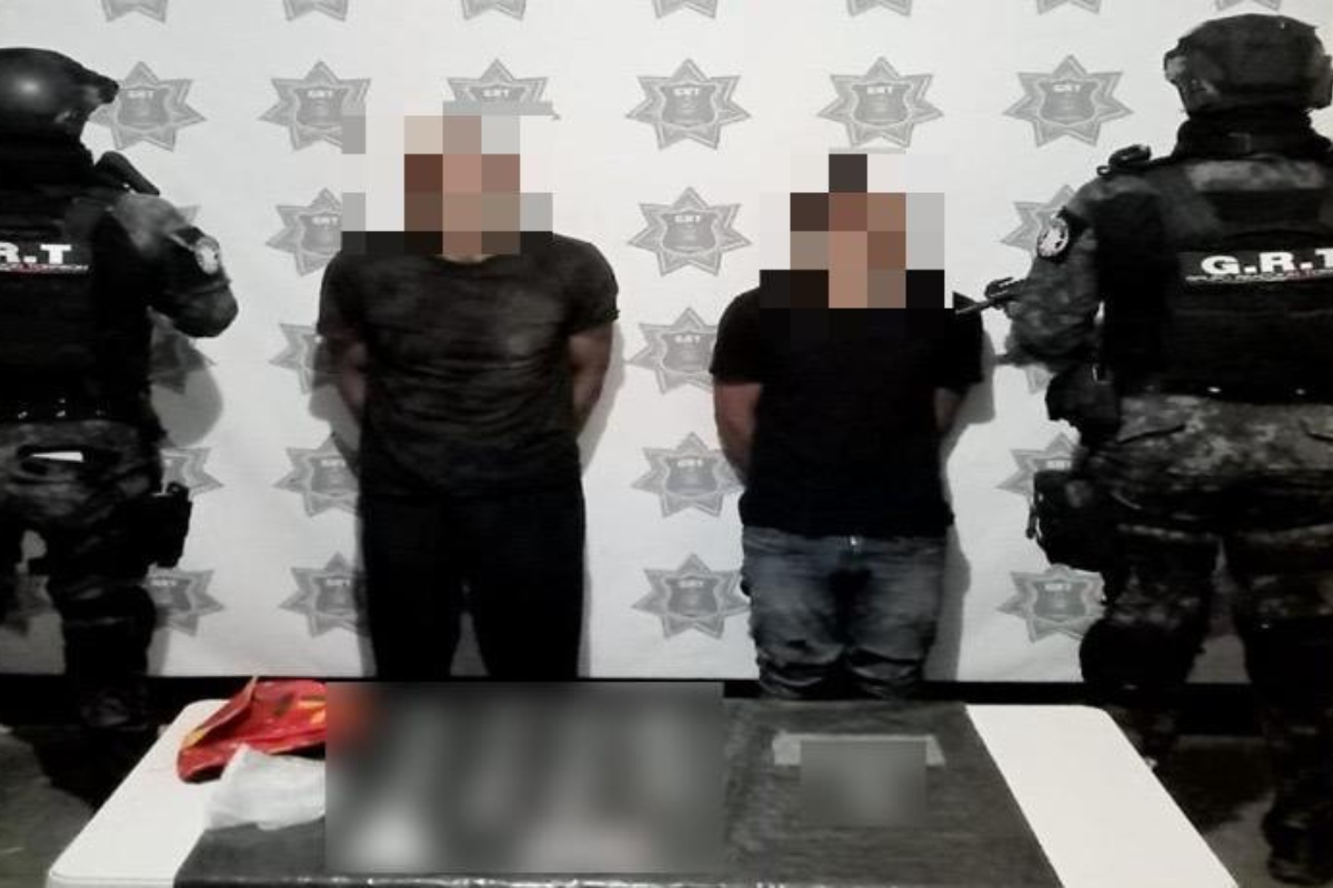 GRT detiene a dos hombres por posesión de narcóticos en la colonia Vista Hermosa