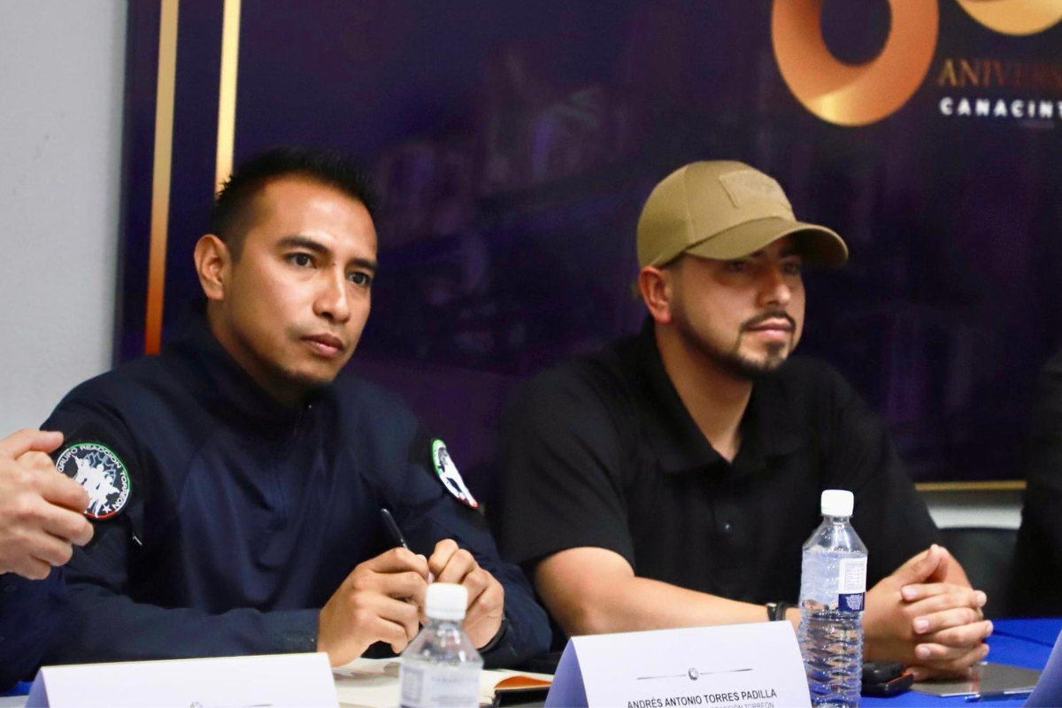Presenta Policía de Torreón modelo de seguridad a integrantes de la Cámara Nacional de la Industria de Transformación
