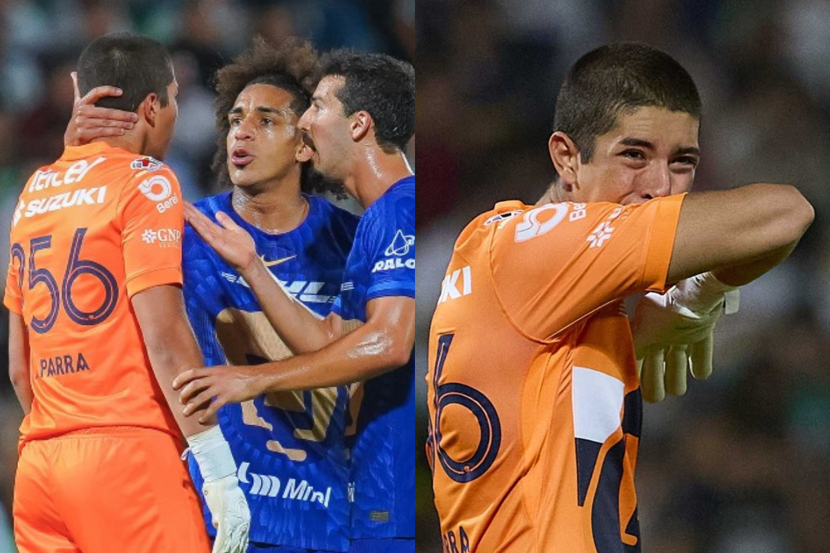 ¿Quién es Rodrigo Parra, joven portero de Pumas que lloró en su debut contra Santos Laguna?