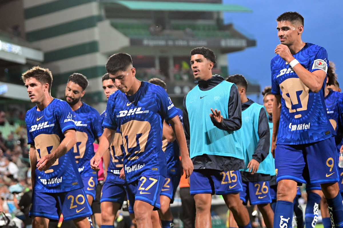 Pumas y la racha que se rompió tras perder ante Santos Laguna