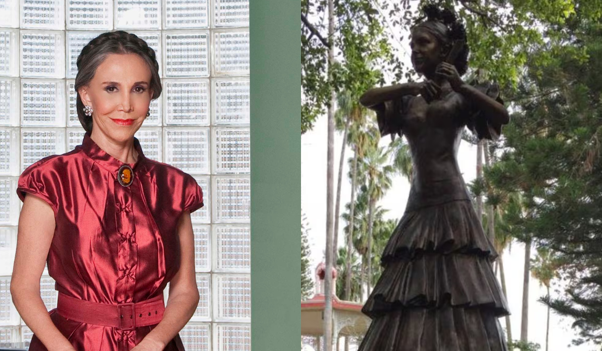 ¿Dónde está la estatua de Florinda Meza cuya retirada ha sido solicitada?