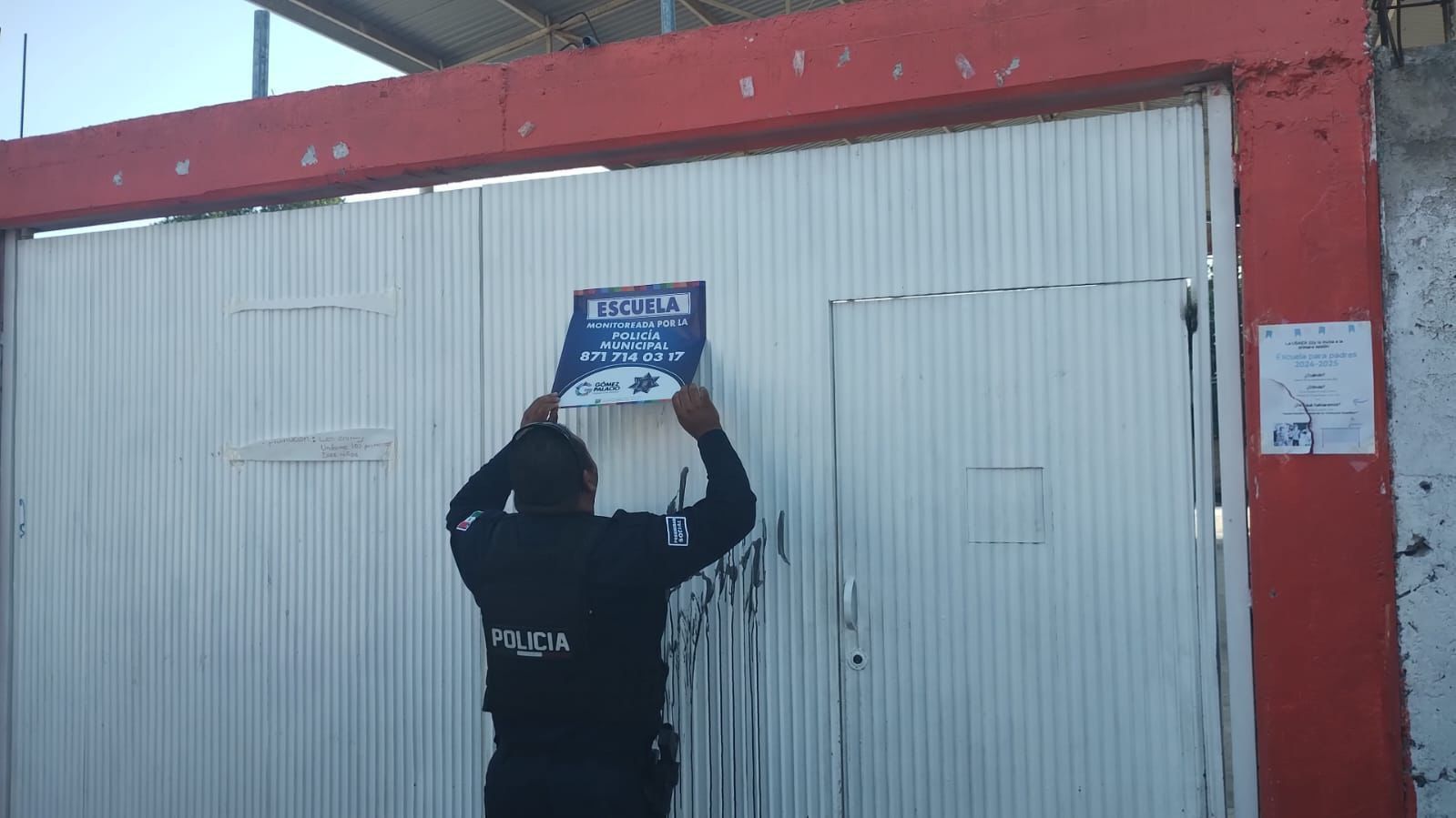 Gómez Palacio refuerza seguridad en escuelas durante vacaciones de verano