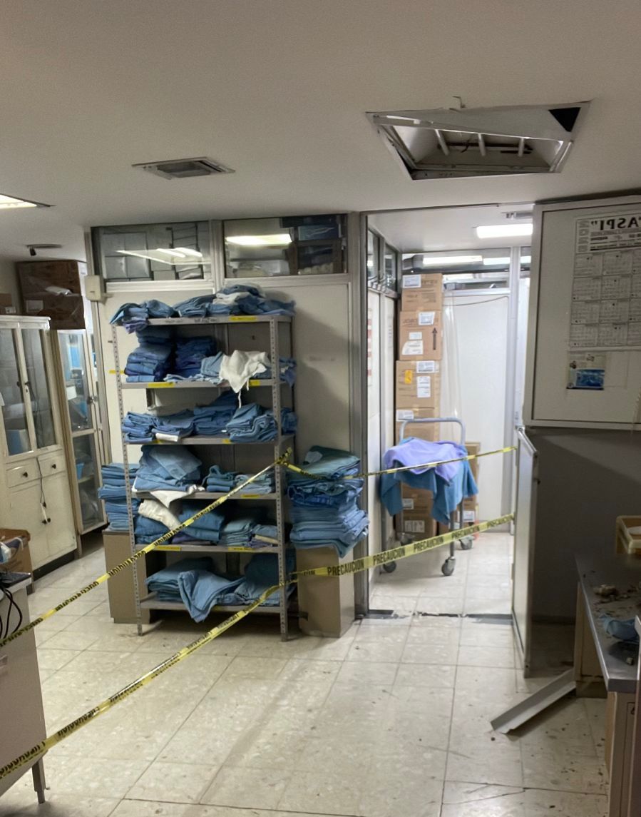Por daños en techos suspenden cirugías en ISSSTE de Gómez 