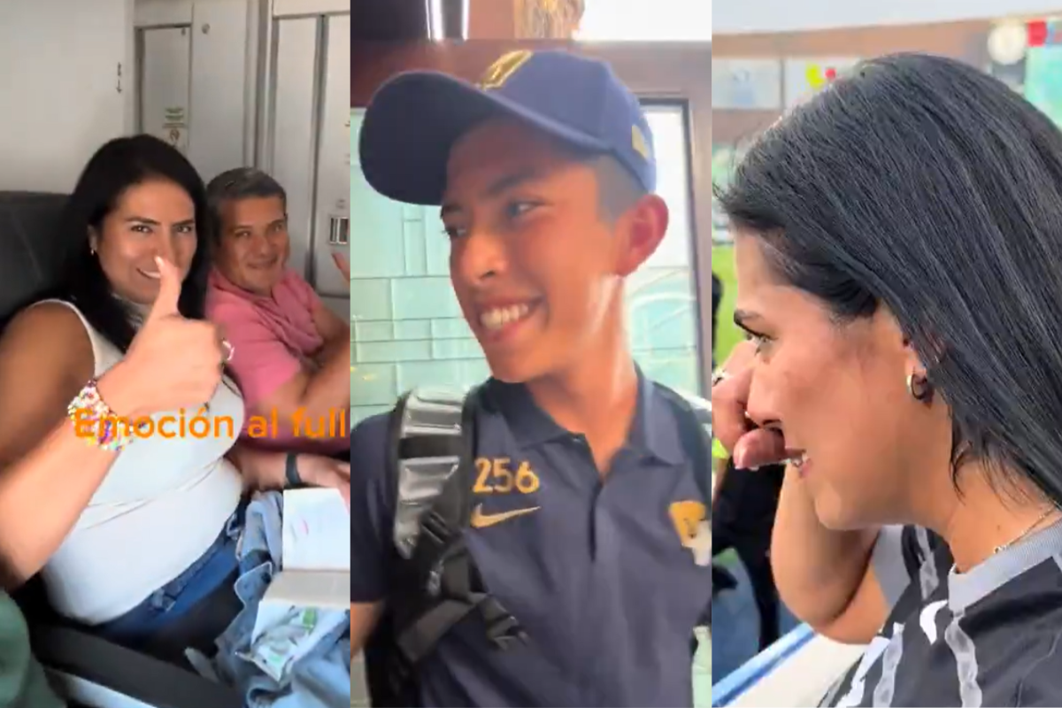 Así vivió la familia de Rodrigo Parra el debut del joven portero de Pumas contra Santos | VIDEO