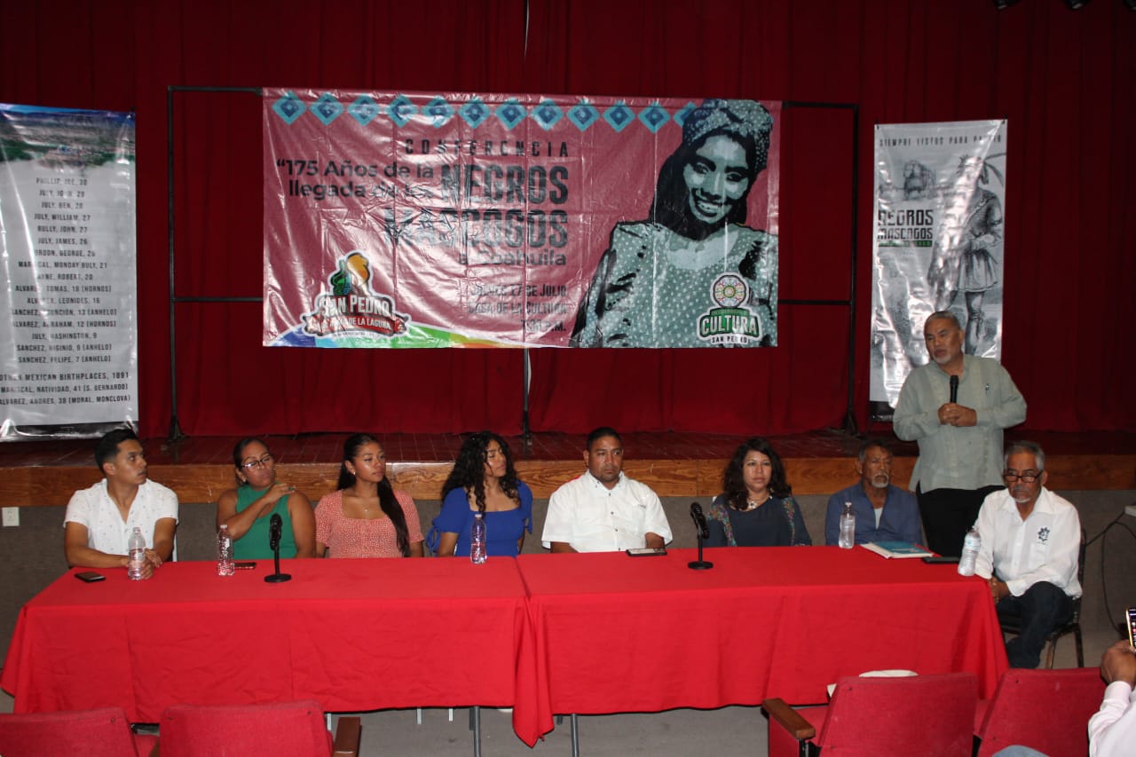 Imparten conferecia sobre la comunidad mascoga en la Casa de la Cultura de San Pedro
